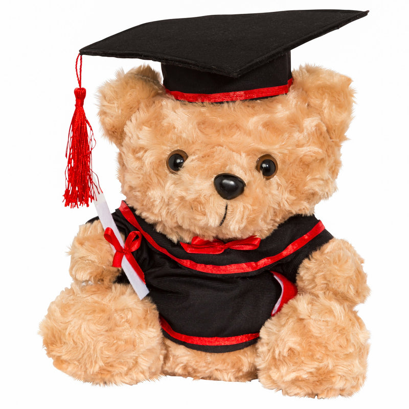 Detailed photo of a soft graduation bear
