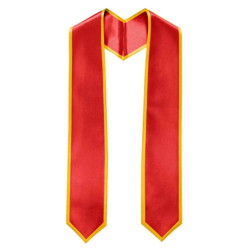 Satin graduation stoles