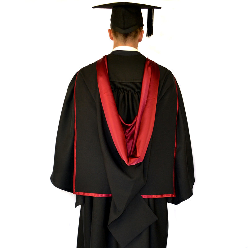 Photo from the back of a UCAN graduation hood
