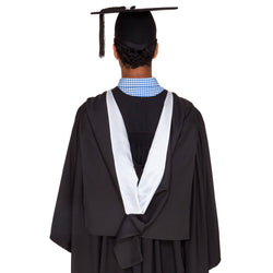 Man wearing a Griffith University bachelor graduation hood