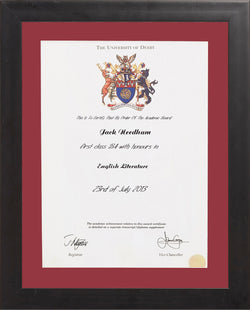 Modern style graduation degree frame