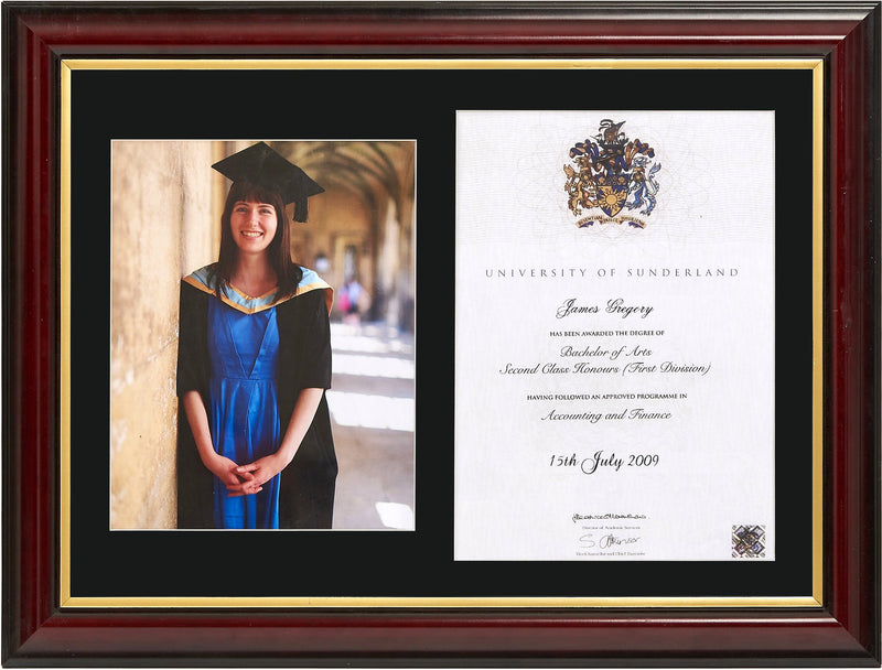 Traditional Degree And Photo Frame