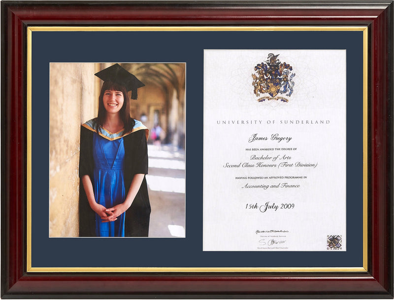 Traditional Degree And Photo Frame