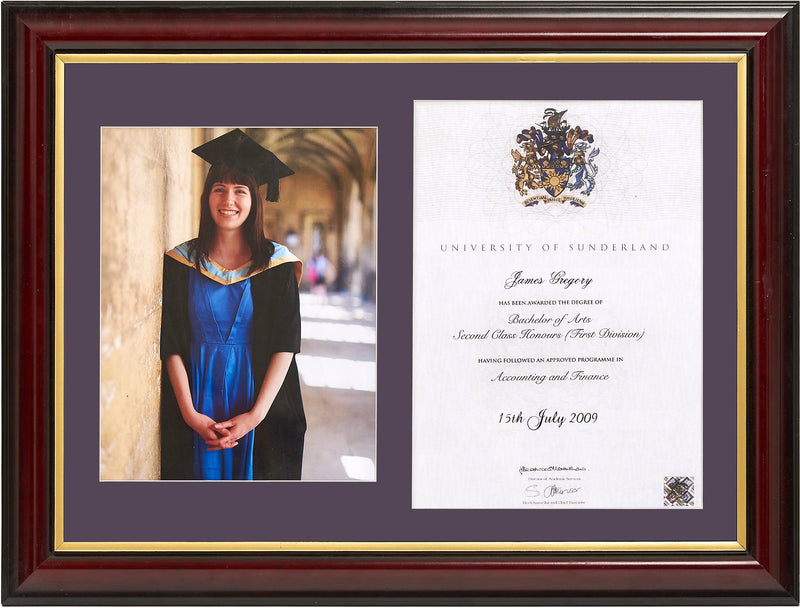 Traditional Degree And Photo Frame