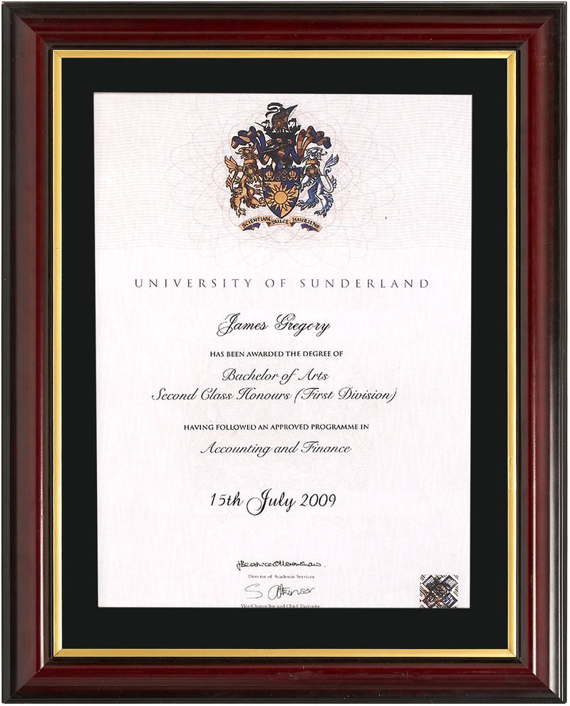 Traditional Degree Frame