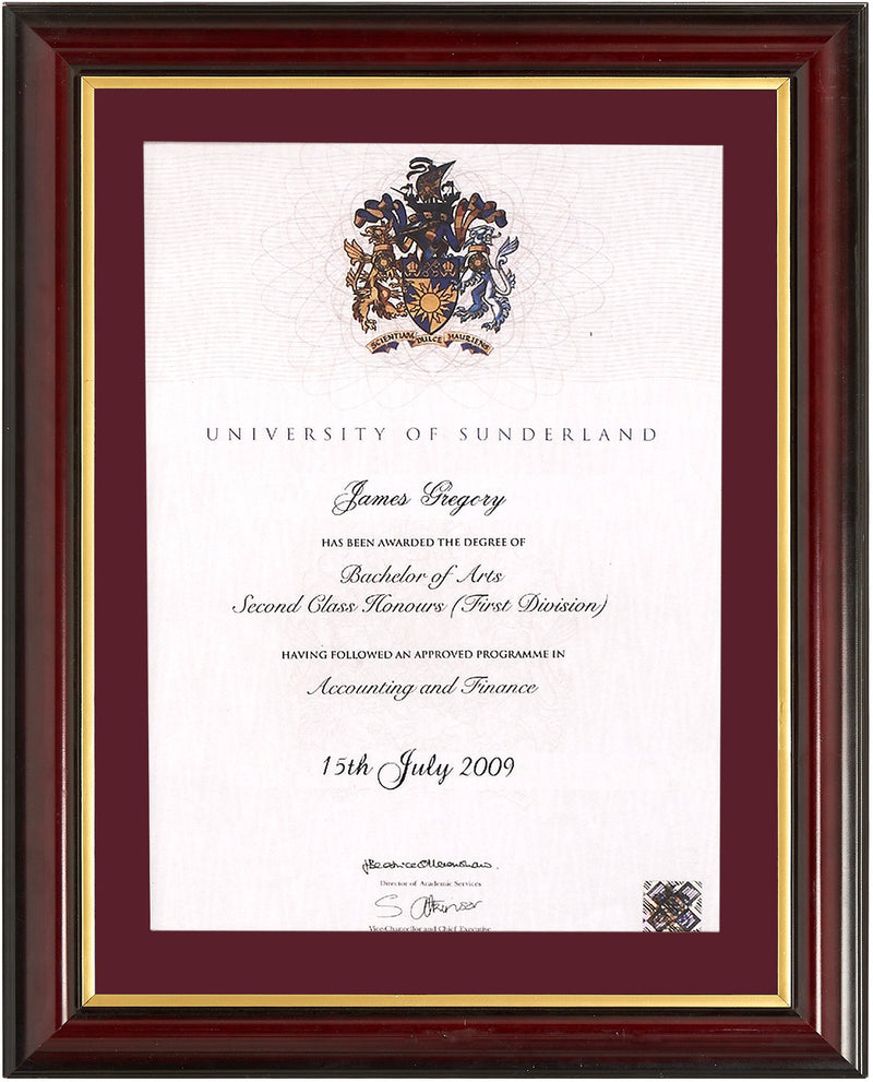 Traditional Degree Frame