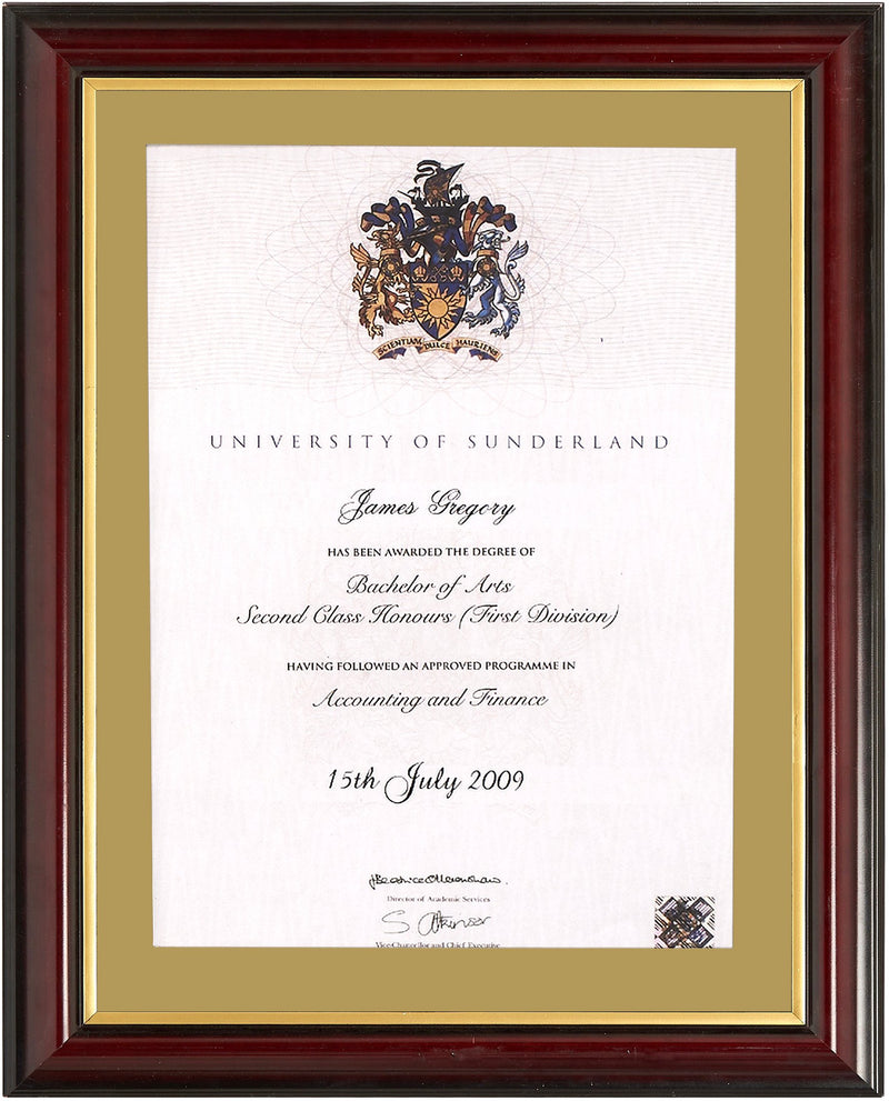 Traditional Degree Frame