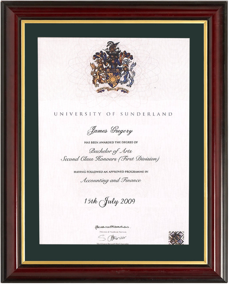 Traditional Degree Frame