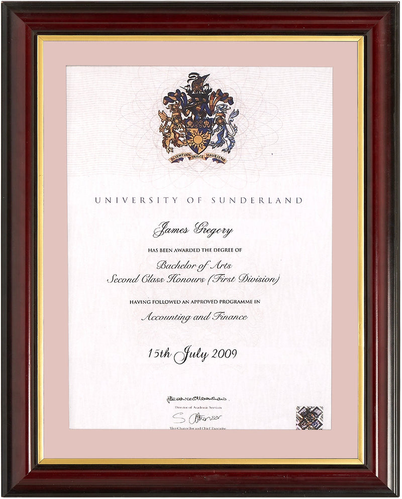 Traditional Degree Frame