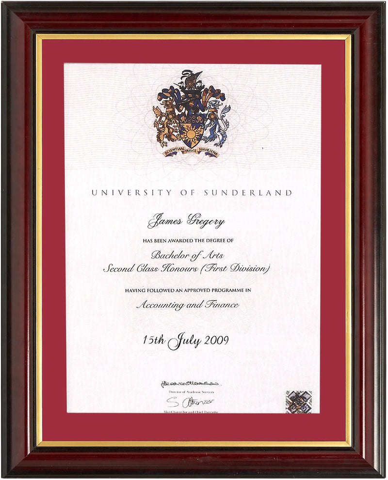 Traditional Degree Frame