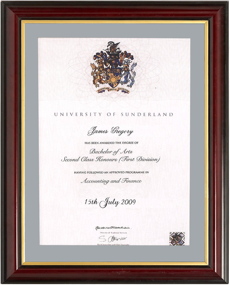 Traditional Degree Frame